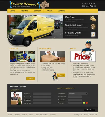ProcareRemovals - Начална страница