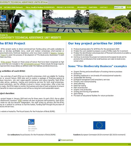Business and Biodiversity Technical Assistance Units - Първа страница