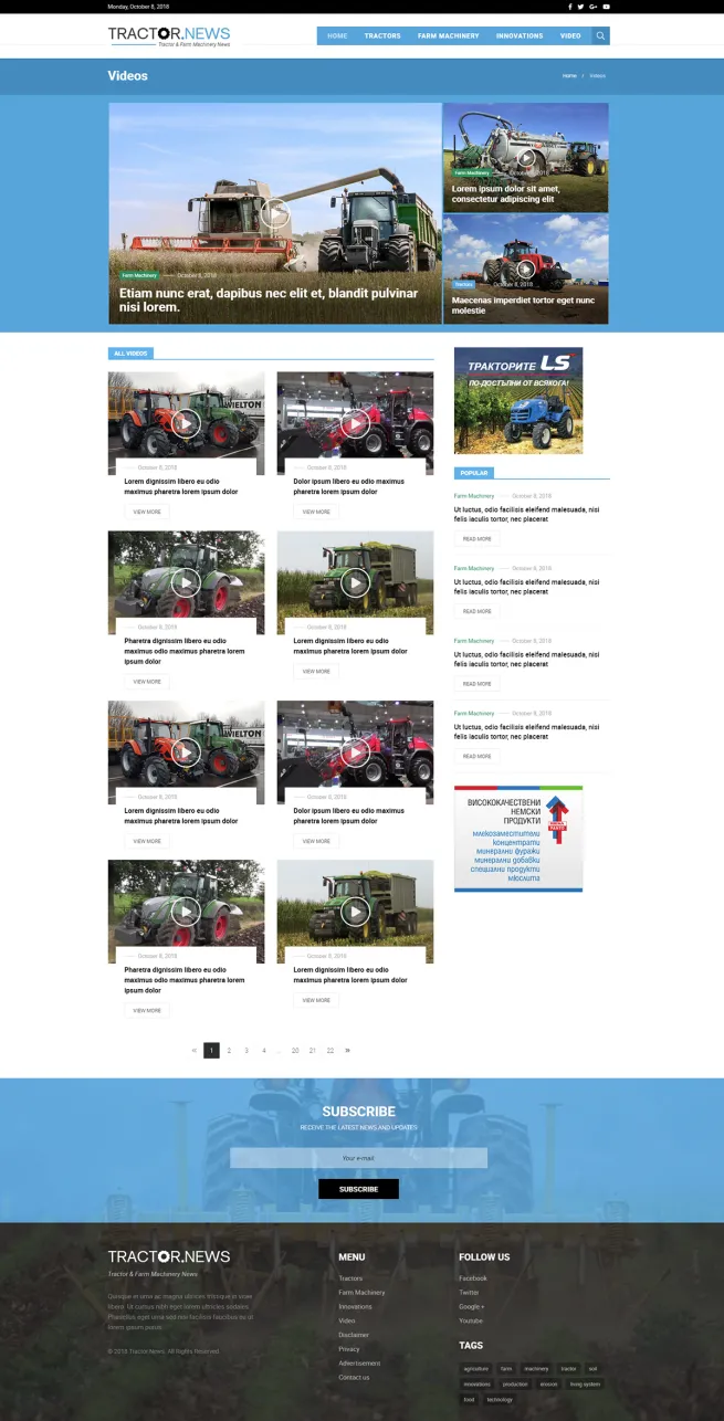 Tractor News - видео